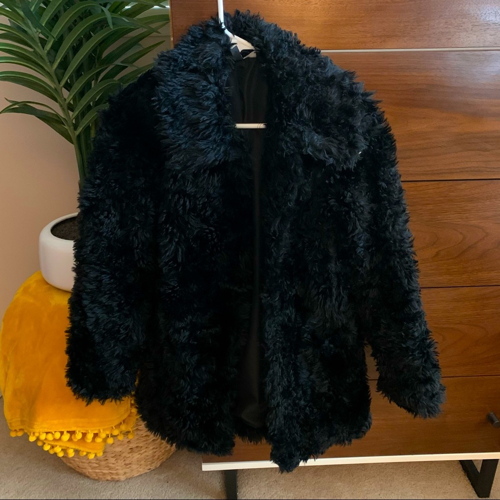 Faux fur coat